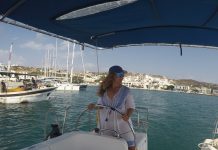 Aynur Tattersall Ege’nin en nostaljik adası Lipsi’ye yelken açtı