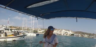 Aynur Tattersall Ege’nin en nostaljik adası Lipsi’ye yelken açtı