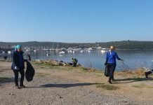 Sığacık Girlen’de deniz temizliği etkinliği yapıldı