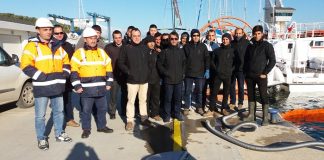 Teos Marina’da ‘Deniz Kirliliği Tatbikatı’