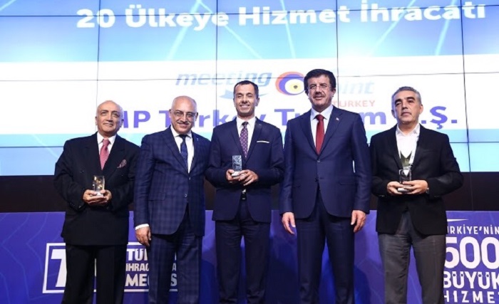 En Büyük Turizm Hizmet İhracatçısı ödülü MPT’nin