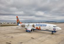 Sunexpress uçağı çizgi film karakterine boyandı