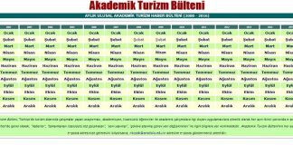 Akademik Turizm Bülteni’nin yeni sayısı çıktı