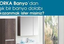 ORKA Banyo’dan şık bir banyo dolabı kazanma fırsatı