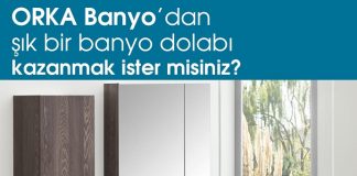 ORKA Banyo’dan şık bir banyo dolabı kazanma fırsatı