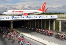 Corendon uçağı bu seferde Tour Of Antalya’dan geçti!