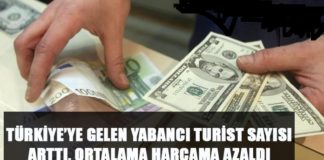 2018 kişi başı turizm harcamalarında en düşük yıl çıktı!