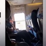 Temiz hava almak için acil çıkış kapısını açtı