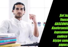 Şef Jozef Youssef, 40 özel davetliye sunum için #GASCONFAIR’e geliyor! Şef Jozef Youssef, GASCONFAIR Konferanslar’ı kapsamında Türkiye’ye geliyor.