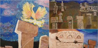 Ressam Sedef Yavuzalp eserleriyle Göbeklitepe Turizm Fuarı’nda