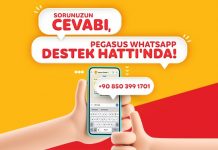Pegasus WhatsApp destek hattı, şimdi 7/24 çevrim içi! Pegasus’tan WhatsApp destek hattı