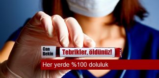 Tebrikler, öldünüz!