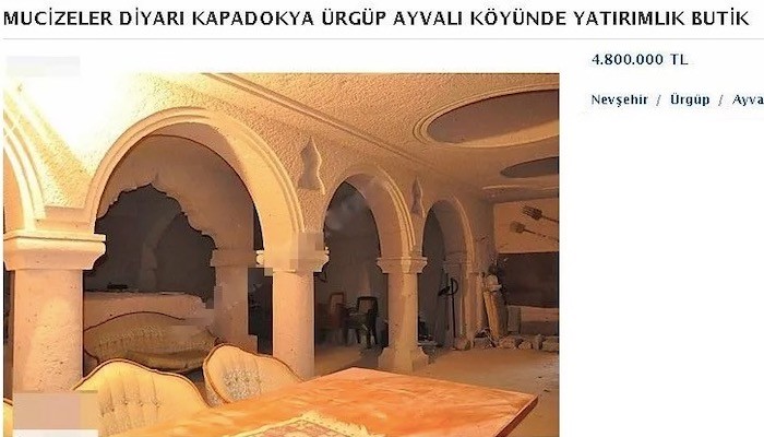 Kapadokya’da pes dedirten otel inşaatı