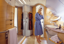 Yolcular uçakta tekrar duş alabilecek