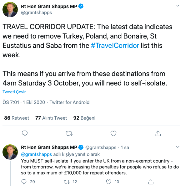 İngiltere’den Türkiye için şok karar!