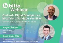 Bitte Webinar serisi otellerde dijital dönüşüm ile başlıyor Bitte Webinar serisinin ilk konuğu belli oldu