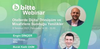 Bitte Webinar serisi otellerde dijital dönüşüm ile başlıyor Bitte Webinar serisinin ilk konuğu belli oldu