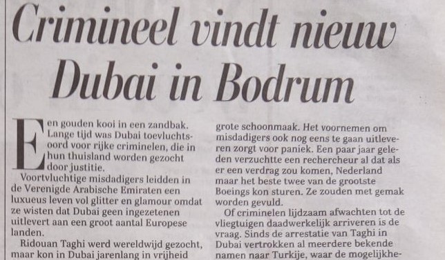 De Telegraaf: Bodrum kaçak suçlular cenneti oldu!