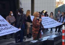 Otel işçilerinden Elysium Otel önünde eylem