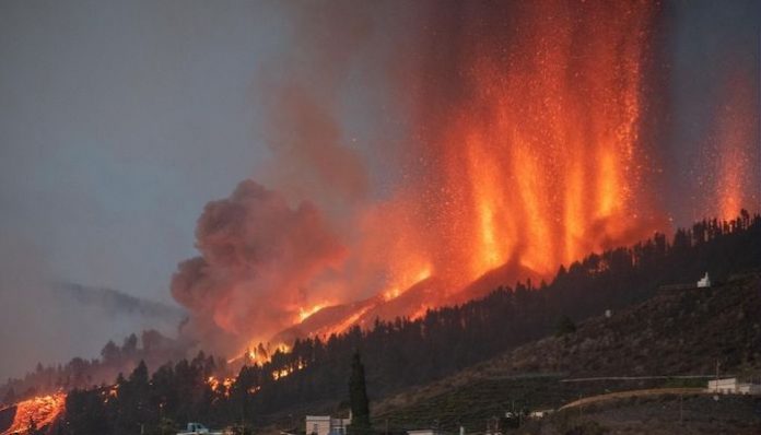 ispanya la palma volkan patlamasi