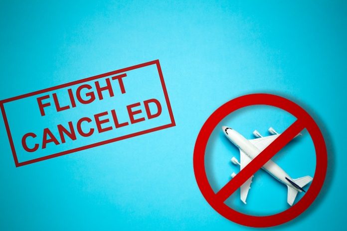 Coronavirus pandemic. Flight ban and closed borders for tourists