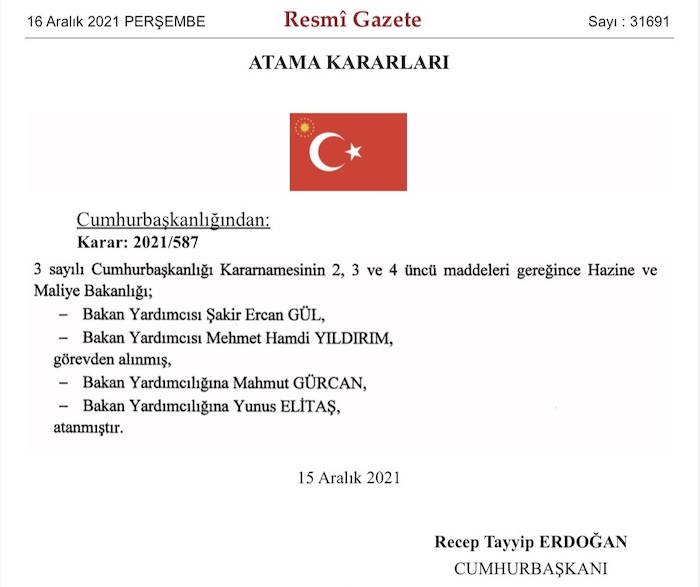 Ekonomi yönetiminde yeni atama ve görevden alma kararları