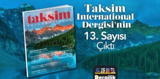 Taksim International Dergisi’nin 13. sayısı çıktı