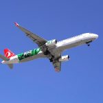 THY’nin sürdürülebilirlik temalı uçağı göklerde