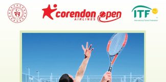 Corendon Airlines’tan bir destek de tekerlekli sandalye tenisine