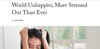 Dünya mutsuz vatandaşları “en fazla olumlu deneyim yaşayan ülkeler” sıralamasında ise Panama (85), Endonezya (84) Paraguay (84) ilk üç sırayı aldı.