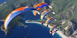 Çinli Turistler Altın Hafta’da Yamaç Paraşütü Uçuşlarını Artırdı Adrenalin Dolu Tatil: Uçaktan Atlama ve Paraşütle Atlama Deneyimi