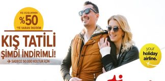 Corendon Airlines’tan kış uçuşlarında yüzde 50 indirim