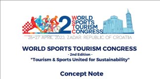2. Dünya Spor Turizmi Kongresi Hırvatistan’da yapılacak WORLD SPORTS TOURISM CONGRESS