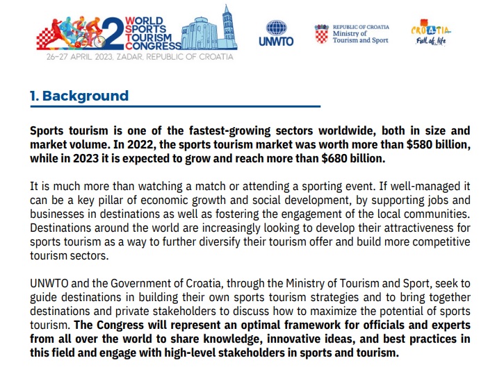 2. Dünya Spor Turizmi Kongresi