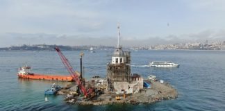 Kız Kulesi’nin yeni kubbesi ortaya çıktı Yeni Kız Kulesi /