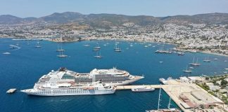 Bodrum’a kruvaziyer gemiler yanaştı 2023 İçin Kruvaziyer Turizmi Hedefini