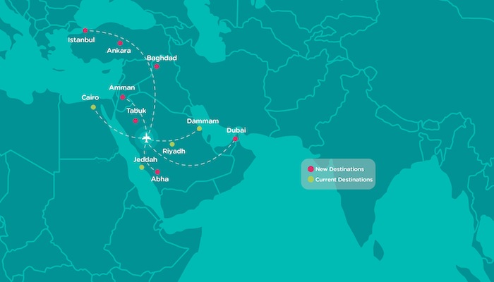 Flynas'tan 7 Yeni Uçuş Rotası