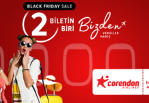 Corendon Airlines’tan Süper Kampanya: 2 Biletin 1’i Bizden Corendon Airlines'tan Süper Kampanya