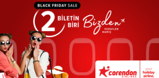 Corendon Airlines’tan Süper Kampanya: 2 Biletin 1’i Bizden Corendon Airlines'tan Süper Kampanya
