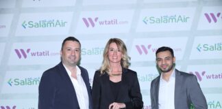Wtatil, Salam Air’in Türkiye’deki Tek Yetkili Temsilcisi Oldu Wtatil Yönetim Kurulu Başkanı Cihan Saray, WTatil Yönetici Ortağı Cansu Varlık ve Salam Air Satış Direktörü Mazin Al Salmani...