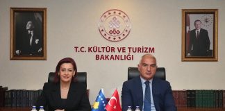 Bakan Ersoy, Kosova Başbakan Yardımcısı Redzepi ile Görüştü Kültür ve Turizm Bakanı Mehmet Nuri Ersoy, Kosova Başbakan Yardımcısı Emilija Redzepi ile görüştü.