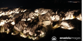 Kapadokya Güvercinlik Vadisinde Gece Müzeciliği Başladı Kapadokya Güvercinlik Vadisinde Gece Müzeciliği Başladı