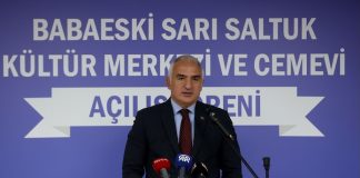 Turizm Bakanı Ersoy, Cemevi Açılışında Konuştu