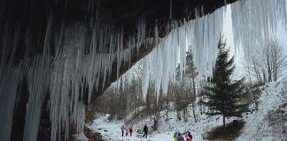 Slovakya’nın Tatra Dağları’ndaki Siklava Skala Şelalesi, Kışın Elinde Buz Heykeline Dönüşüyor Slovakya'nın Tatra Dağları'ndaki Siklava Skala Şelalesi