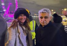 Londra’da Yeni Yıl Coşkusu Yazarımız Aynur Tattersal ve Londra Belediye Başkanı Sadiq Khan