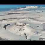 Konya Meke Gölü Kar Yağışının Ardından Beyaza Büründü