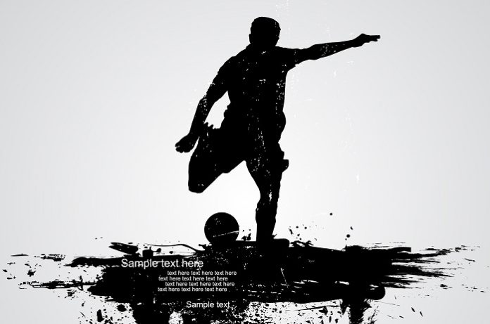 soccer player vector