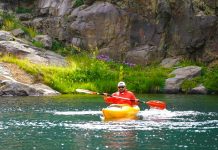 Gümüşhane’de Tanıtım Atağı: Sporcular Artabel Buzul Göllerinde Kürek Çekti