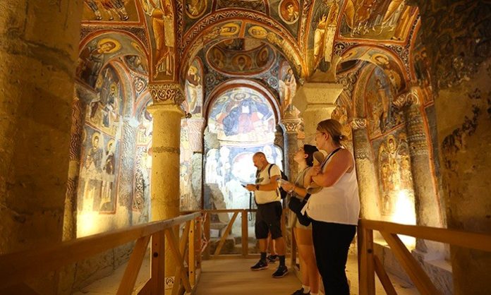 kapadokya karanlik kilise freskler - AA