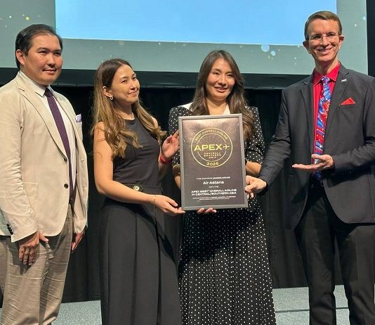 Air Astana, APEX Tarafından Üst Üste Orta Asya’nın En İyi Havayolu Seçildi!